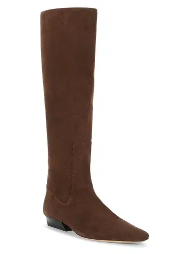 Staud Women's Wally 25MM Suede Knee-High Boots - Mahogany - Size 10.5 | Thumbnail 2