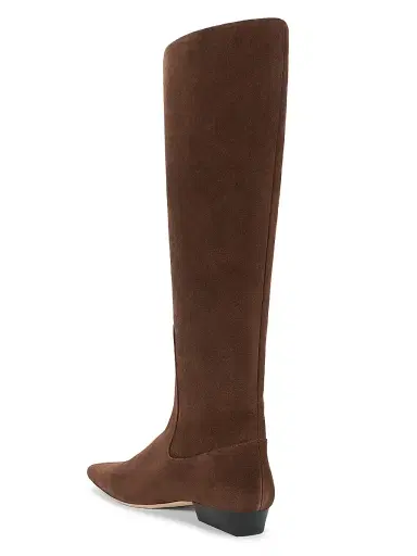 Staud Women's Wally 25MM Suede Knee-High Boots - Mahogany - Size 10.5 | Thumbnail 3