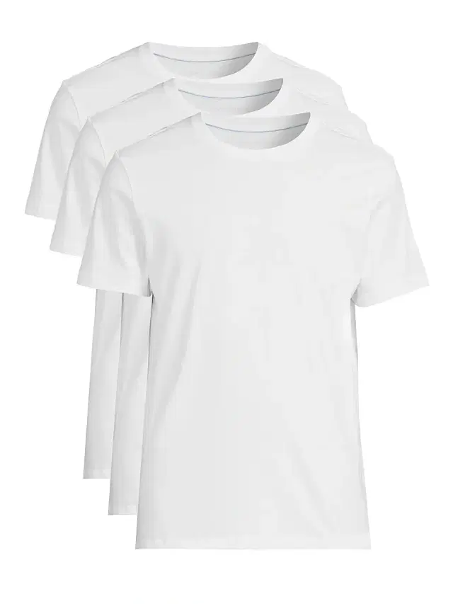 Mack Weldon Men's 3-Pack Cotton Crewneck T-Shirt - Bright White