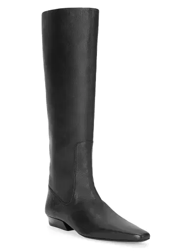 Staud Women's Wally Flat Leather Boots - Black - Size 11 | Thumbnail 2