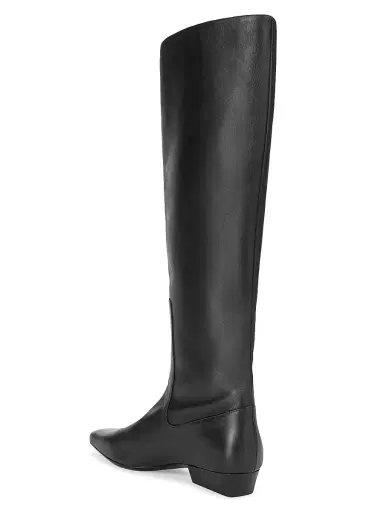 Staud Women's Wally Flat Leather Boots - Black - Size 11 | Thumbnail 3