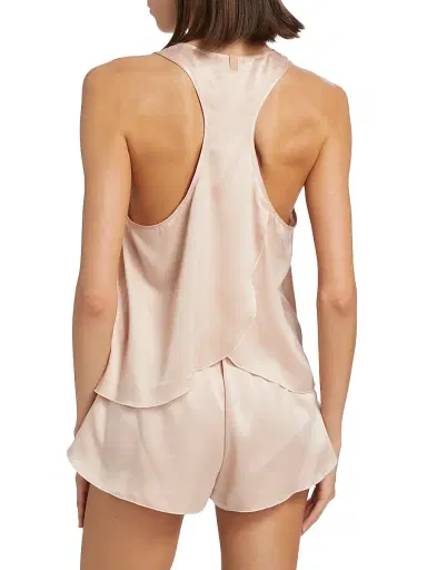 Lunya Women's Washable Silk Tulip-Back Pajama Set - Delicate Pink - Size XS | Thumbnail 5 Lunya Women's Washable Silk Tulip-Back Pajama Set - Delicate Pink - Size XS | Thumbnail 5