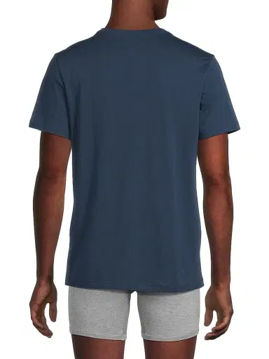 Mack Weldon Men's 3-Pack Cotton Crewneck T-Shirt - True Navy | Thumbnail 5