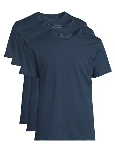 Mack Weldon Men's 3-Pack Cotton Crewneck T-Shirt - True Navy | Thumbnail 1