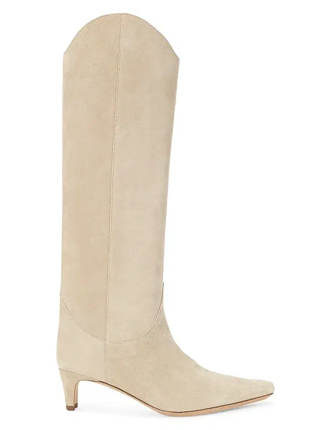 Staud Women's Western Suede Wally Boots