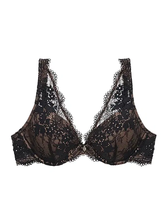 ThirdLove Women's All Day Lace Uplift Plunge Bra - Black - Size 44B