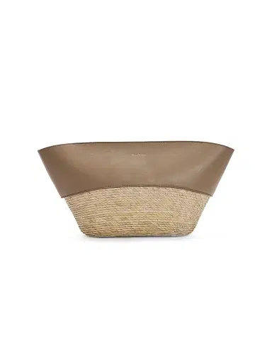 Altuzarra Women's Basket Woven Palm & Leather Clutch | Thumbnail 2 Altuzarra Women's Basket Woven Palm & Leather Clutch | Thumbnail 2