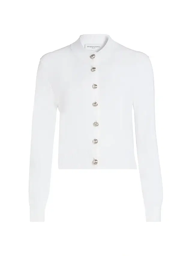 Brandon Maxwell Women's The Aubrey Cardigan - Optic White