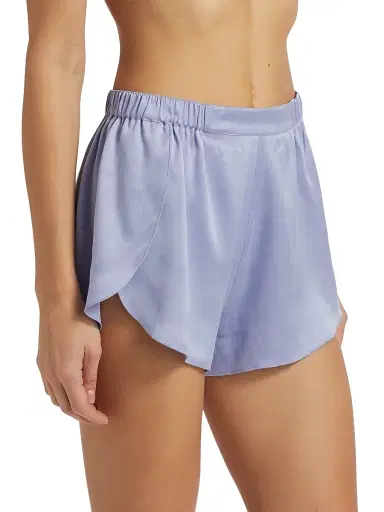 Lunya Women's Washable Silk Tulip-Back Pajama Set - Periwinkle Eve | Thumbnail 4