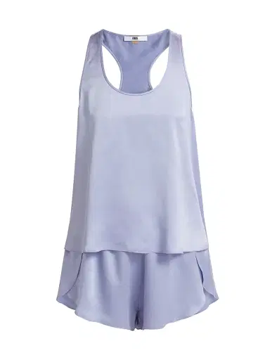 Lunya Women's Washable Silk Tulip-Back Pajama Set - Periwinkle Eve | Thumbnail 1