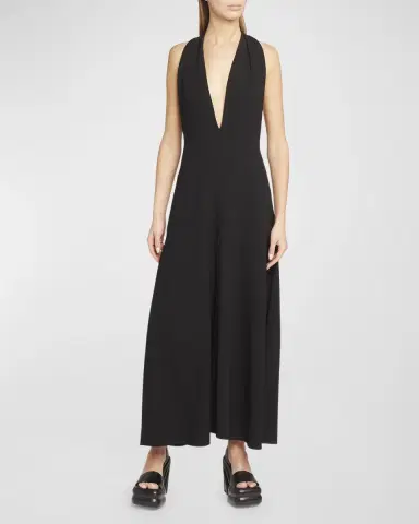Proenza Schouler Matte Viscose Crepe Twist-Back Maxi Dress | Thumbnail 2 Proenza Schouler Matte Viscose Crepe Twist-Back Maxi Dress | Thumbnail 2