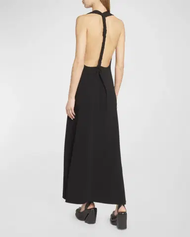Proenza Schouler Matte Viscose Crepe Twist-Back Maxi Dress | Thumbnail 4 Proenza Schouler Matte Viscose Crepe Twist-Back Maxi Dress | Thumbnail 4