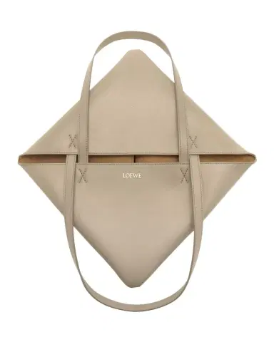 Loewe Puzzle Fold Medium Tote Bag in Shiny Leather | Thumbnail 1