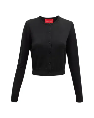 Carolina Herrera Crew-Neck Wool Cardigan | Thumbnail 1