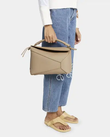 Loewe Puzzle Edge Medium Top-Handle Bag in Soft Grained Leather | Thumbnail 11 Loewe Puzzle Edge Medium Top-Handle Bag in Soft Grained Leather | Thumbnail 11