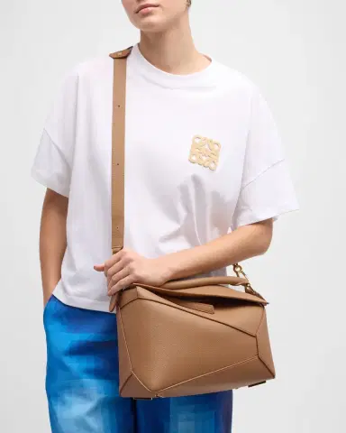 Loewe Puzzle Edge Medium Top-Handle Bag in Soft Grained Leather | Thumbnail 3 Loewe Puzzle Edge Medium Top-Handle Bag in Soft Grained Leather | Thumbnail 3
