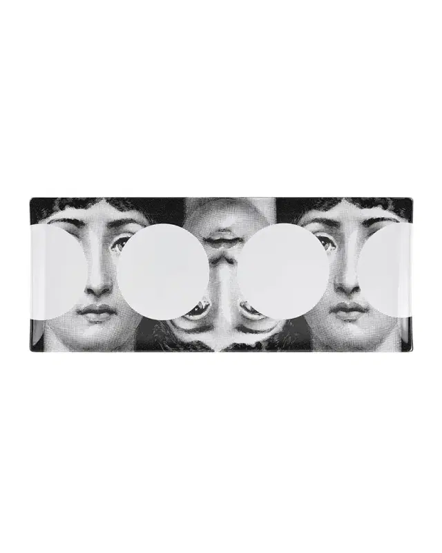 FORNASETTI Rectangular Tray - Tema E Variazioni N.149