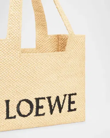 Loewe x Paula's Ibiza Font Logo Medium Tote Bag in Raffia | Thumbnail 6 Loewe x Paula's Ibiza Font Logo Medium Tote Bag in Raffia | Thumbnail 6