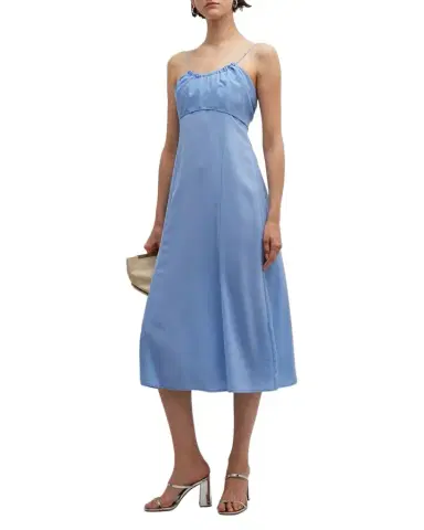 Emporio Armani Sleeveless Scoop-Neck Crepe Midi Dress | Thumbnail 1 Emporio Armani Sleeveless Scoop-Neck Crepe Midi Dress | Thumbnail 1