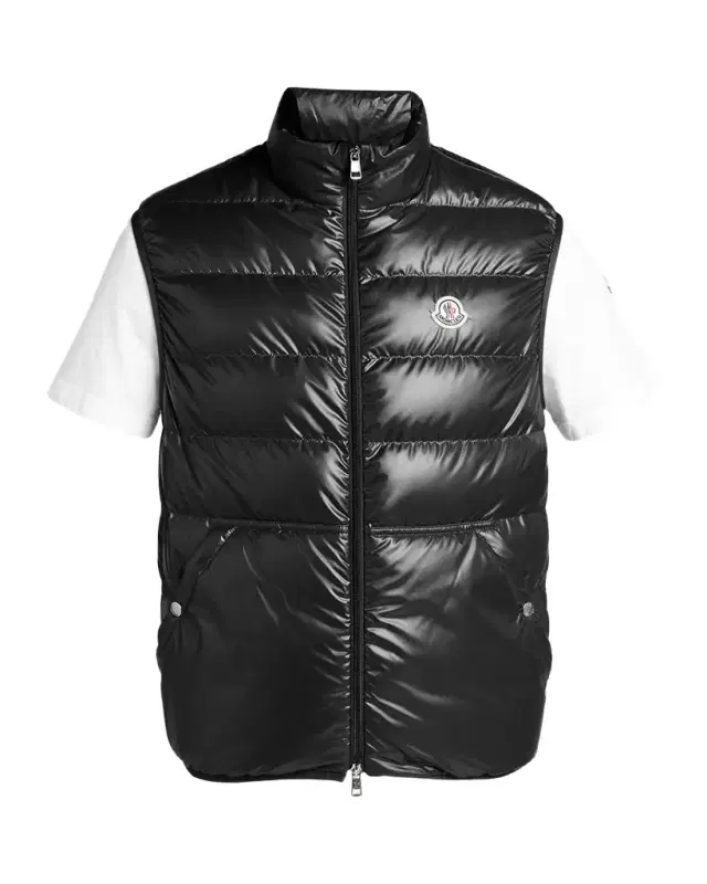 Men 's Aube Down Nylon Zip Vest