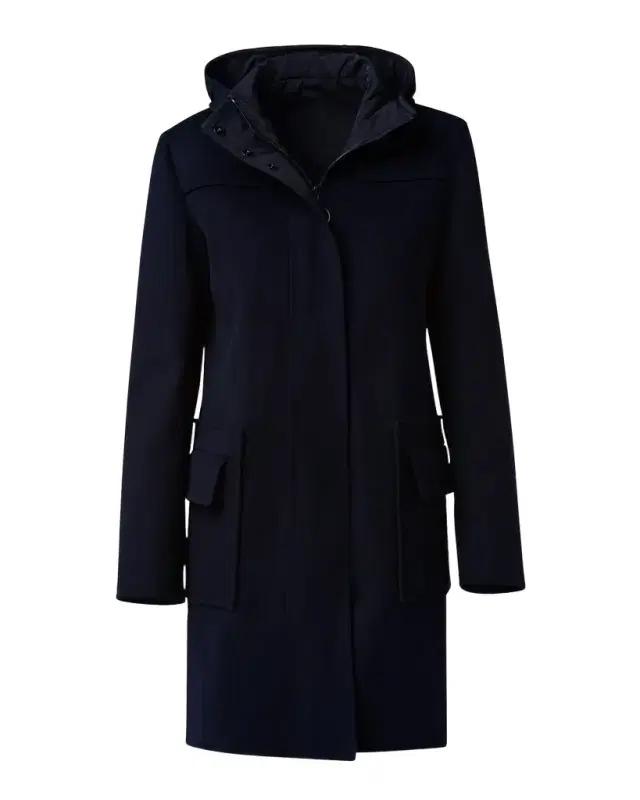 Akris punto Duffle Reversible Hooded Coat