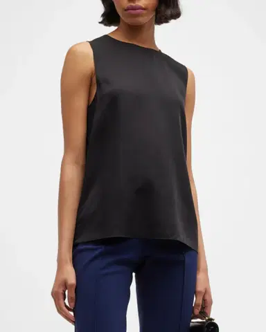 Theory Silk Straight Shell Top | Thumbnail 4