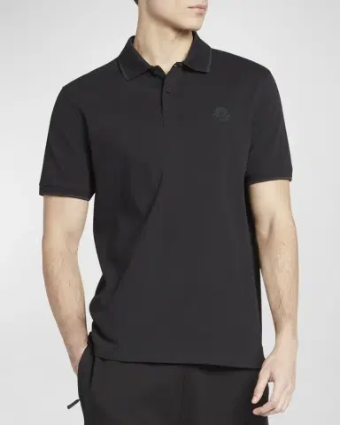 Moncler Men's Logo Polo Shirt | Thumbnail 4 Moncler Men's Logo Polo Shirt | Thumbnail 4