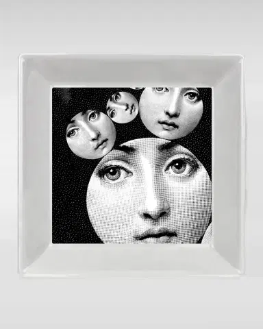 FORNASETTI Square Plate 20 x 20cm - Tema E Variazioni N.242 | Thumbnail 2 FORNASETTI Square Plate 20 x 20cm - Tema E Variazioni N.242 | Thumbnail 2