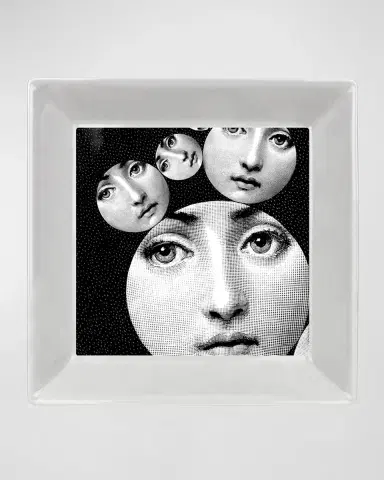 FORNASETTI Square Plate 20 x 20cm - Tema E Variazioni N.242 | Thumbnail 3 FORNASETTI Square Plate 20 x 20cm - Tema E Variazioni N.242 | Thumbnail 3