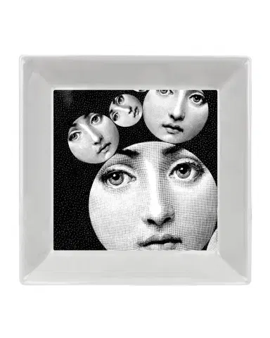 FORNASETTI Square Plate 20 x 20cm - Tema E Variazioni N.242 | Thumbnail 1 FORNASETTI Square Plate 20 x 20cm - Tema E Variazioni N.242 | Thumbnail 1