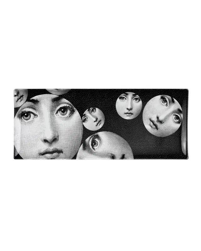 FORNASETTI Rectangular Tray - Tema E Variazioni N.242