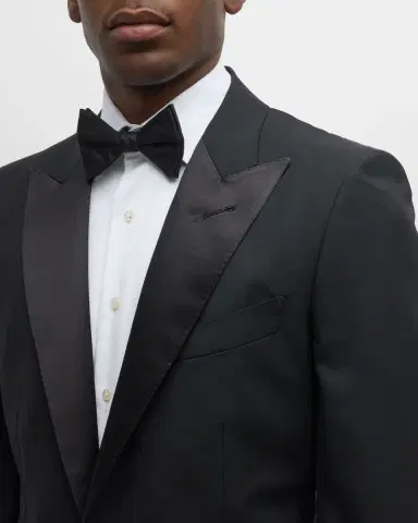 Tom Ford Men's Peak-Lapel Wool Tuxedo | Thumbnail 5 Tom Ford Men's Peak-Lapel Wool Tuxedo | Thumbnail 5