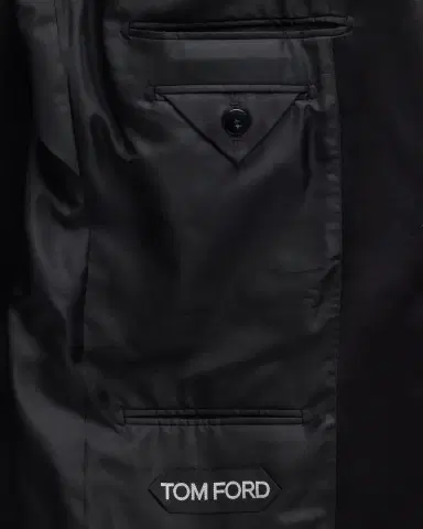 Tom Ford Men's Peak-Lapel Wool Tuxedo | Thumbnail 6 Tom Ford Men's Peak-Lapel Wool Tuxedo | Thumbnail 6