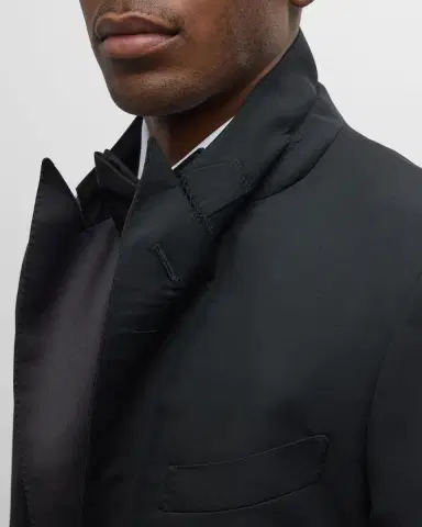 Tom Ford Men's Peak-Lapel Wool Tuxedo | Thumbnail 7 Tom Ford Men's Peak-Lapel Wool Tuxedo | Thumbnail 7