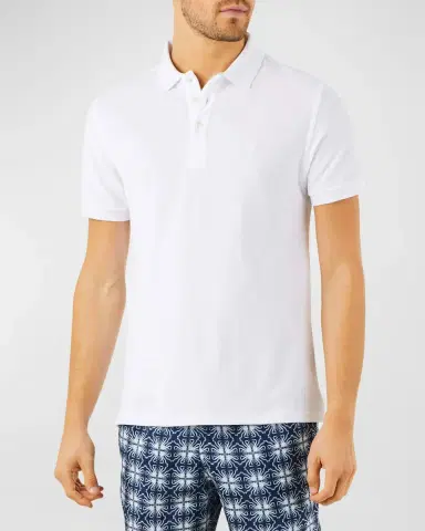 Vilebrequin Men's Solid Terry Polo Shirt | Thumbnail 2