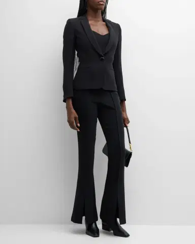 Giorgio Armani Cady Tailored Blazer Jacket | Thumbnail 2