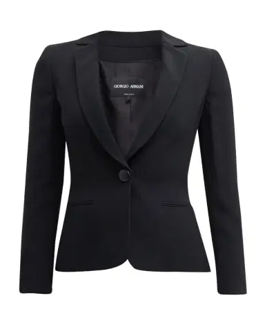 Giorgio Armani Cady Tailored Blazer Jacket | Thumbnail 1