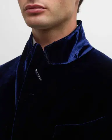 Tom Ford Men's Wool-Silk Velvet Cocktail Jacket | Thumbnail 6 Tom Ford Men's Wool-Silk Velvet Cocktail Jacket | Thumbnail 6