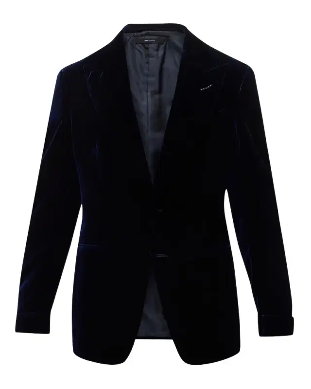 TOM FORD Men 's Wool-Silk Velvet Cocktail Jacket