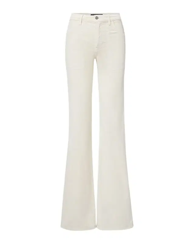 Veronica Beard Crosbie Wide-Leg Patch Pocket Corduroy Jeans