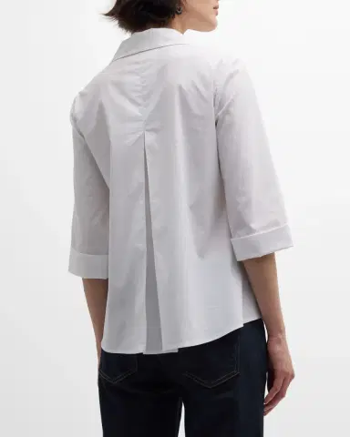 Finley 3/4-Sleeve Stretch Cotton Swing Shirt | Thumbnail 3 Finley 3/4-Sleeve Stretch Cotton Swing Shirt | Thumbnail 3