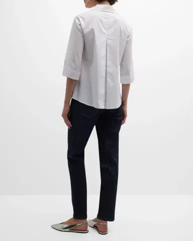 Finley 3/4-Sleeve Stretch Cotton Swing Shirt | Thumbnail 5 Finley 3/4-Sleeve Stretch Cotton Swing Shirt | Thumbnail 5
