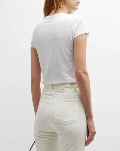 Majestic Filatures Stretch Linen Crewneck Tee | Thumbnail 2