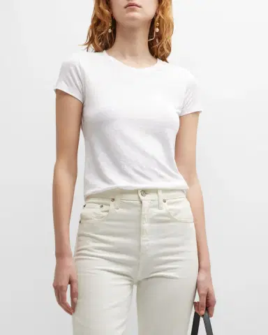 Majestic Filatures Stretch Linen Crewneck Tee | Thumbnail 3