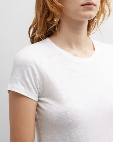 Majestic Filatures Stretch Linen Crewneck Tee | Thumbnail 5