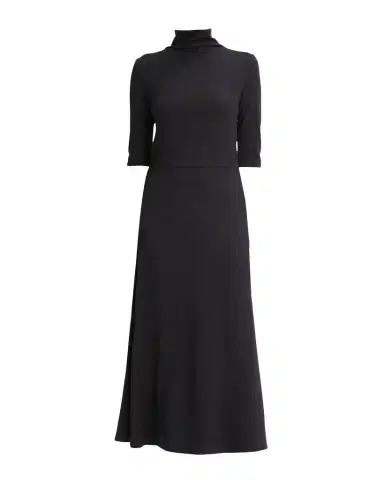 Vince Elbow-Sleeve Turtleneck Midi Dress | Thumbnail 1 Vince Elbow-Sleeve Turtleneck Midi Dress | Thumbnail 1