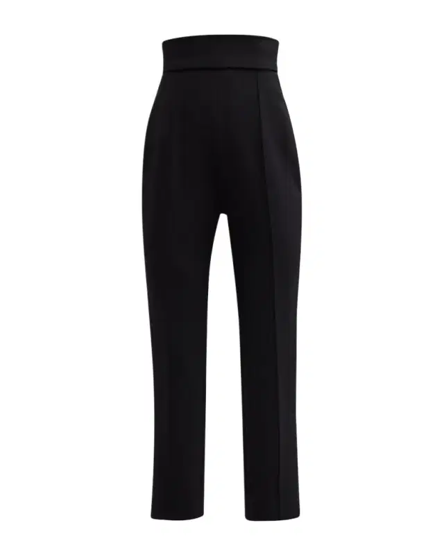 Carolina Herrera High-Rise Skinny-Leg Ankle Crepe Pants