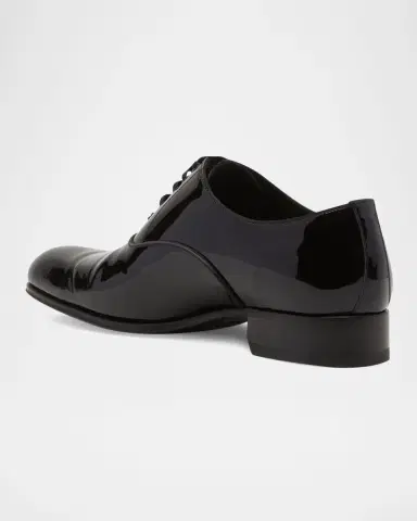 Tom Ford Men's Edgar Patent Leather Oxfords | Thumbnail 3
