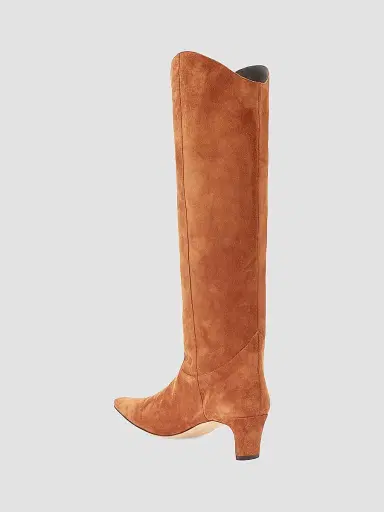 Staud Women's Western Suede Wally Boots | Thumbnail 3 Staud Women's Western Suede Wally Boots | Thumbnail 3