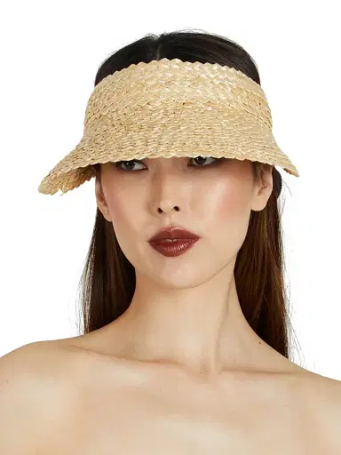 Eugenia Kim Women's Ricky Straw Self-Tie Visor | Thumbnail 2